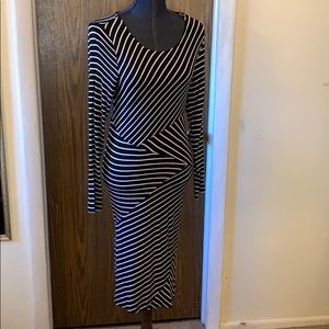 Maternity Motherhood symmetry dress long-sleeve